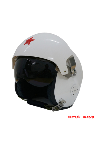China PLA MIG Jet Fighter Air Force Pilot Helmet Tk11 replica White