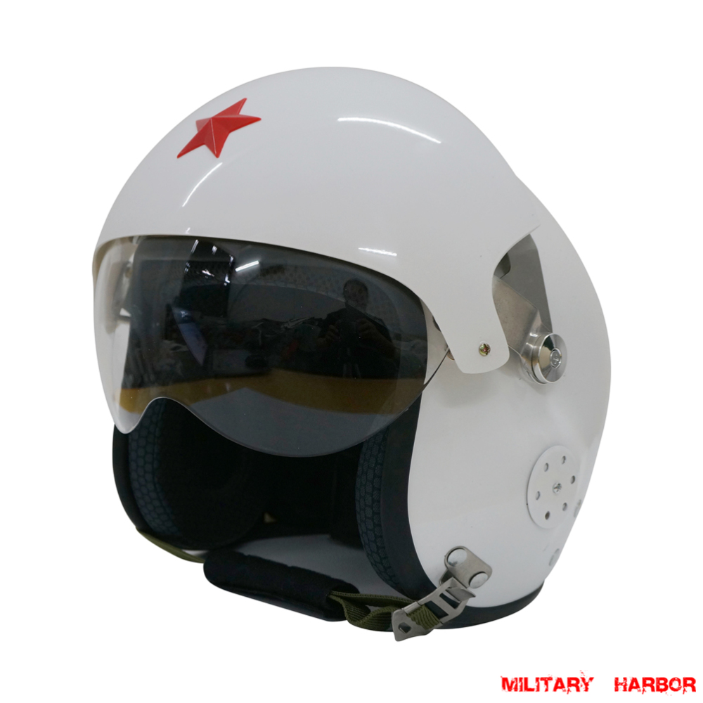 China PLA MIG Jet Fighter Air Force Pilot Helmet Tk11 replica WhitePLA Helmets -Military Harbor China PLA MIG Jet Fighter Air Force Pilot Helmet Tk11 replica WhitePLA Helmets -Military Harbor