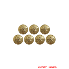 WWI WWII Dutch Tunic Gold Buttons 22mm (7pcs) Dutch Buttons,Dutch Tunic Buttons,Dutch uniforms Buttons,Dutch Shoulder Board Buttons,Dutch Belt Hooks