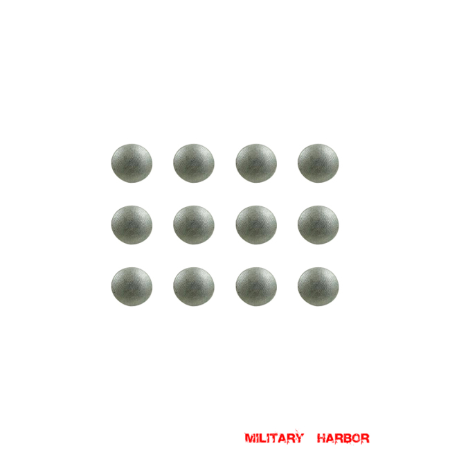 WWII German SS Officer sliver color buttons for dress tunic (12 PCS) WW2 german,SS,waffen SS,wehrmacht,german buttons,WWII German Buttons,WW2 buttons,WWII german,WWII military surplus,replica military,