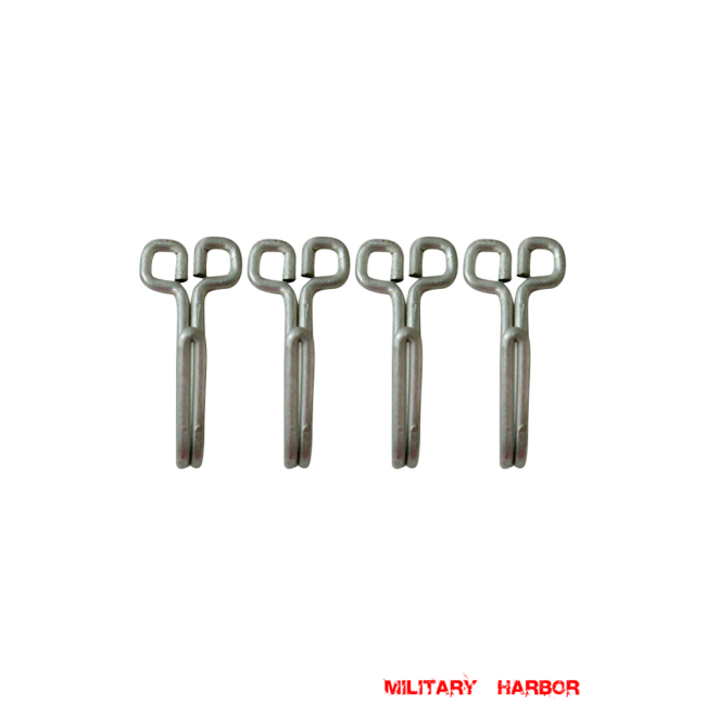 WWII German Tunic Belt Hooks (4 pcs) WW2 german,SS,waffen SS,wehrmacht,Belt Hook,WWII German Buttons,WW2 buttons,WWII german,WWII military surplus,replica military,