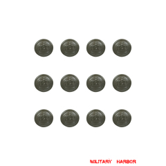 WWII German WWI Imperial German Prussian Crown EM Button 18mm (12pcs) WW1 german,Imperial German,Prussian,wehrmacht,german buttons,WWII German Buttons,WW2 buttons,WWII german,WWII military surplus,replica military,Prussian buttons