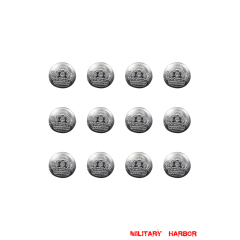 WWII German WWI Imperial German Crown Officer Button 18mm (12pcs) WW1 german,Imperial German,Prussian,wehrmacht,german buttons,WWII German Buttons,WW2 buttons,WWII german,WWII military surplus,replica military,Prussian buttons