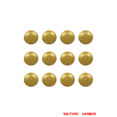 WWII German WWI Imperial German Crown General Button 22mm (12pcs) WW1 german,Imperial German,Prussian,wehrmacht,german buttons,WWII German Buttons,WW2 buttons,WWII german,WWII military surplus,replica military,Prussian buttons
