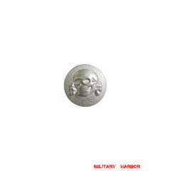 WWII German SS Skull Sliver Cap Button 20mm WW2 german,Political Party,waffen SS,wehrmacht,german buttons,WWII German Buttons,WW2 buttons,WWII german
