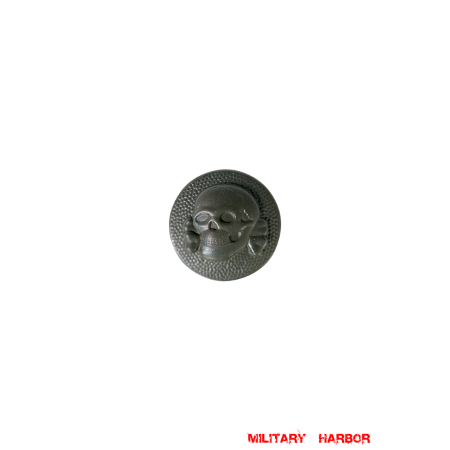 WWII German SS Skull Fieldgrey Button 20mm WW2 german,Political Party,waffen SS,wehrmacht,german buttons,WWII German Buttons,WW2 buttons,WWII german
