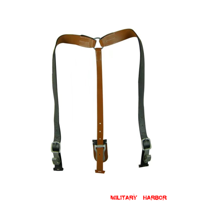 WWII German Leather Y Straps Lightweight German Field Gears,Leather Y Straps