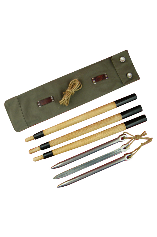German Field Gears,Zeltbahn Pole and Stake Kit