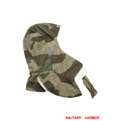 WWII German Splinter 31 Spring Camo Reversible winter hood Kopfhaube german hood,ww2 hood,german Kopfhaube,german camo hood,german camo Kopfhaube,german Reversible hood,german parka hood,Splinter hood