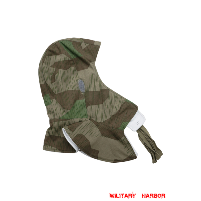 WWII German Splinter 31 Fall Camo Reversible winter hood Kopfhaube german hood,ww2 hood,german Kopfhaube,german camo hood,german camo Kopfhaube,german Reversible hood,german parka hood,Splinter hood