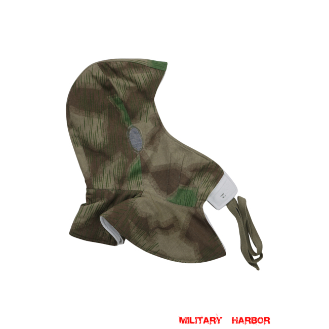 WWII German Splinter C 43 Camo Reversible winter hood Kopfhaube german hood,ww2 hood,german Kopfhaube,german camo hood,german camo Kopfhaube,german Reversible hood,german parka hood,Splinter C hood