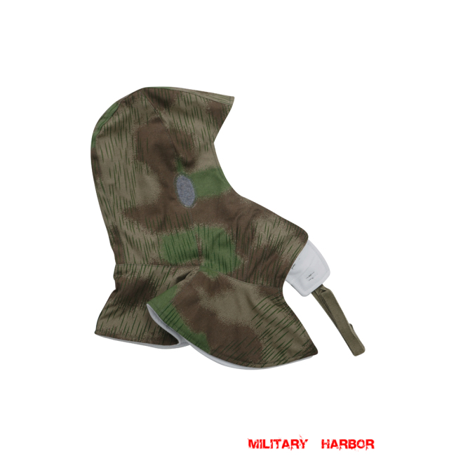 WWII German Marsh Sumpfsmuster 44 with Splinter Color Camo Reversible winter hood Kopfhaube german hood,ww2 hood,german Kopfhaube,german camo hood,german camo Kopfhaube,german Reversible hood,german parka hood,Sumpfsmuster hood