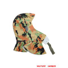 WWII German Leibermuster Camo Reversiblewinter hood Kopfhaube german hood,ww2 hood,german Kopfhaube,german camo hood,german camo Kopfhaube,german Reversible hood,german parka hood,Leibermuster hood
