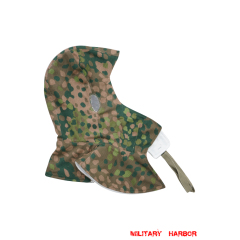WWII German DOT Camo Reversible winter hood Kopfhaube german hood,ww2 hood,german Kopfhaube,german camo hood,german camo Kopfhaube,german Reversible hood,german parka hood,dot hood