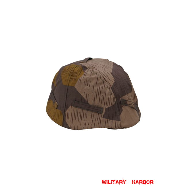 WWII German Heer Splinter 41 Brown Variation Camo helmet cover Stahlhelm cover M35 M40 M42 WW2 german Helmet,wehrmacht Helmet,german Helmet,german helmet cover,Italian camo,WW2 helmet,german helmets WW2,M35 helmet,m40 helmet,m42 helmet,stahlhelm cover,ss helmet cover,WW2 reproduction,WW2 militaria,militaria german