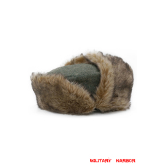 WWII German Heer/SS Field Grey Wool Winter Fur Cap ww2 german winter caps, SS winter caps,SS fur caps,Heer Winter Fur Caps,ww2 german Fur Caps,ww2 german police winter fur Caps,wehrmacht fur Caps,Waffen SS Fur caps,wehrmacht winter caps