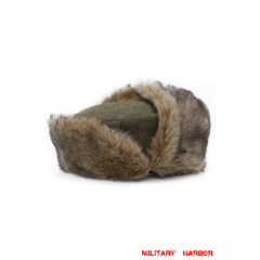 WWII German Heer/SS Brown Grey Wool Winter Fur Cap ww2 german winter caps, SS winter caps,SS fur caps,Heer Winter Fur Caps,ww2 german Fur Caps,ww2 german police winter fur Caps,wehrmacht fur Caps,Waffen SS Fur caps,wehrmacht winter caps