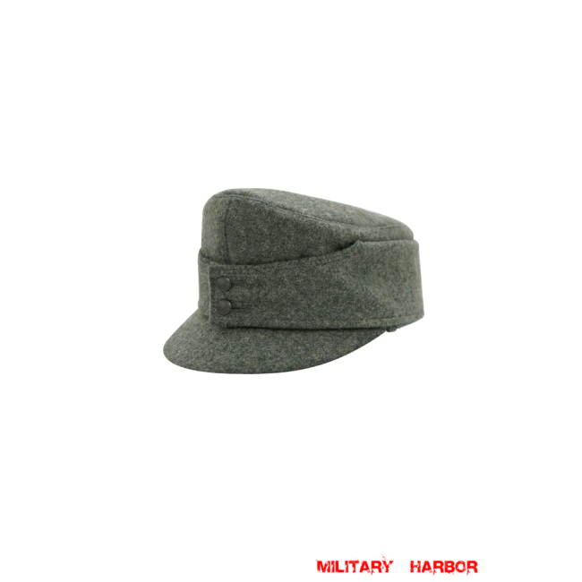 WWII German Gebirgsjager Bergmütze Field Grey Wool field cap ww2 german caps,german field caps,german hats,german Bergmütze,german ss cap,german military caps for sale,german military cap,german military hats,german military hat ww2,wehrmacht cap,ww2 cap,Gebirgsjager cap