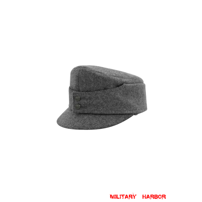 WWII German Gebirgsjager Bergmütze Grey Wool field cap ww2 german caps,german field caps,german hats,german Bergmütze,german ss cap,german military caps for sale,german military cap,german military hats,german military hat ww2,wehrmacht cap,ww2 cap,Gebirgsjager cap