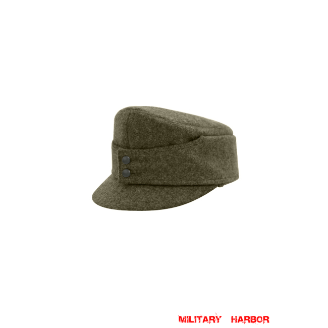 WWII German Gebirgsjager Bergmütze Brown Grey Wool Field cap ww2 german caps,german field caps,german hats,german Bergmütze,german ss cap,german military caps for sale,german military cap,german military hats,german military hat ww2,wehrmacht cap,ww2 cap,Gebirgsjager cap