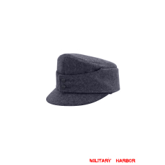 WWII German Luftwaffe Bergmütze Blue Grey Wool Field cap ww2 german caps,german field caps,german hats,german Bergmütze,german ss cap,german military caps for sale,german military cap,german military hats,german military hat ww2,wehrmacht cap,ww2 cap,Gebirgsjager cap