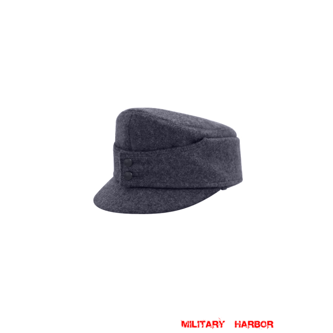 WWII German Luftwaffe Bergmütze Blue Grey Wool Field cap ww2 german caps,german field caps,german hats,german Bergmütze,german ss cap,german military caps for sale,german military cap,german military hats,german military hat ww2,wehrmacht cap,ww2 cap,Gebirgsjager cap