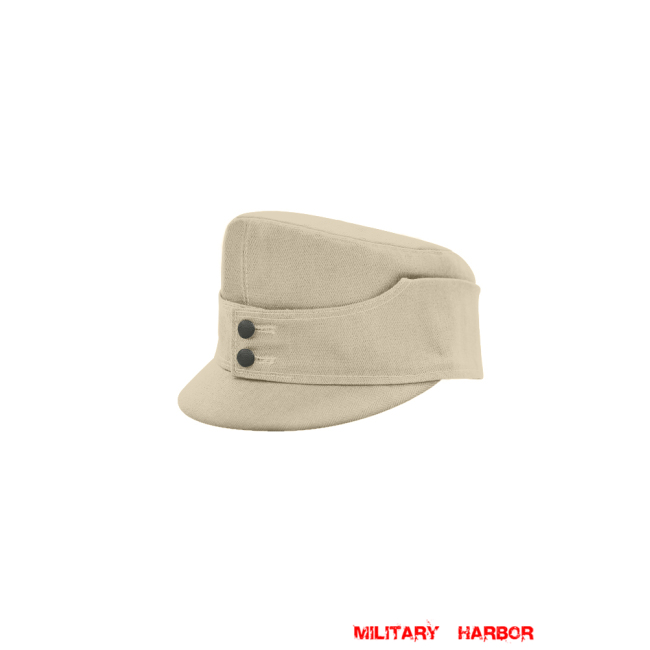 WWII German Gebirgsjager Bergmütze Off White HBT Field cap ww2 german caps,german field caps,german hats,german Bergmütze,german ss cap,german military caps for sale,german military cap,german military hats,german military hat ww2,wehrmacht cap,ww2 cap,Gebirgsjager cap