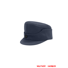WWII German Luftwaffe Single Button Bergmütze Blue Grey Gabardine Field Cap ww2 german caps,german field caps,german hats,german Bergmütze,german ss cap,german military caps for sale,german military cap,german military hats,german military hat ww2,wehrmacht cap,ww2 cap,Gebirgsjager cap, police cap