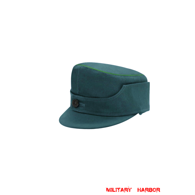 WWII German Police Gebirgsjager Single Button Bergmütze HBT Field Cap Piped ww2 german caps,german field caps,german hats,german Bergmütze,german ss cap,german military caps for sale,german military cap,german military hats,german military hat ww2,wehrmacht cap,ww2 cap,Gebirgsjager cap, police cap,sa cap