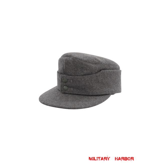 WWII German Heer/SS Grey Wool M43 field cap ww2 german caps,german field caps,german hats,german m43 caps,german ss cap,german military caps for sale,german military cap,german military hats,german military hat ww2,wehrmacht cap,ww2 cap,german panzer M43 caps,panzer field cap,german panzer caps,Luftwaffe field caps,Kriegsmarine field caps, DAK caps