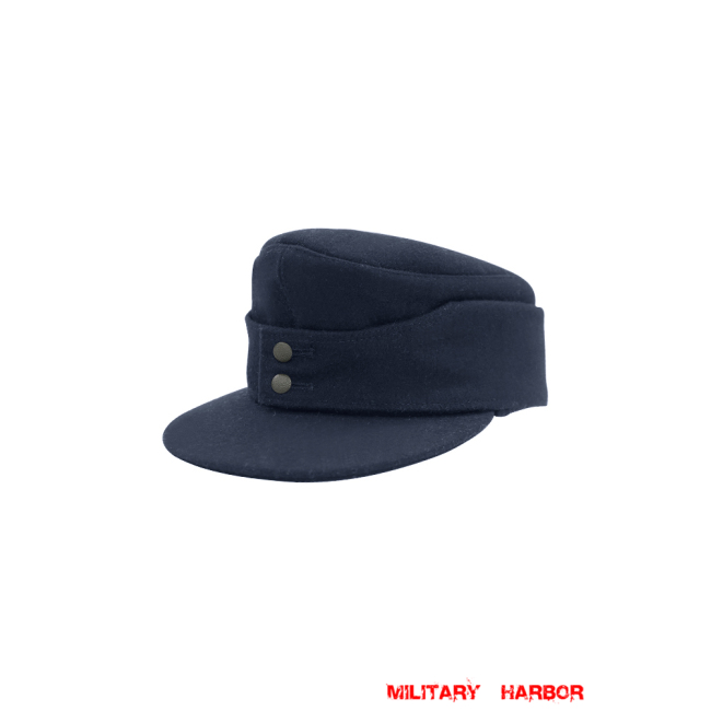 WWII German Kriegsmarine Navy Blue Wool M43 Field cap ww2 german caps,german field caps,german hats,german m43 caps,german ss cap,german military caps for sale,german military cap,german military hats,german military hat ww2,wehrmacht cap,ww2 cap,german panzer M43 caps,panzer field cap,german panzer caps,Luftwaffe field caps,Kriegsmarine field caps, DAK caps