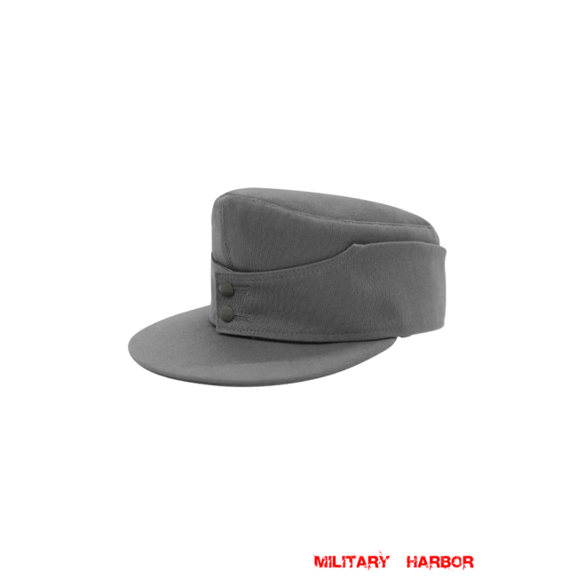 WWII German Heer/SS Grey Gabardine M43 field cap ww2 german caps,german field caps,german hats,german m43 caps,german ss cap,german military caps for sale,german military cap,german military hats,german military hat ww2,wehrmacht cap,ww2 cap,german panzer M43 caps,panzer field cap,german panzer caps,Luftwaffe field caps,Kriegsmarine field caps, DAK caps