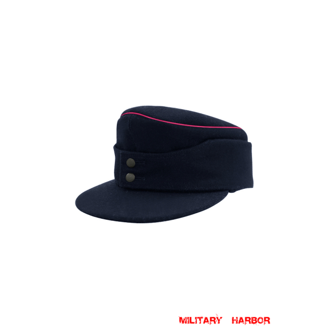WWII German Fire Police Navy blue Wool M43 Field Cap Piped ww2 german caps,german field caps,german hats,german Bergmütze,german ss cap,german military caps for sale,german military cap,german military hats,german military hat ww2,wehrmacht cap,ww2 cap,Gebirgsjager cap, police cap