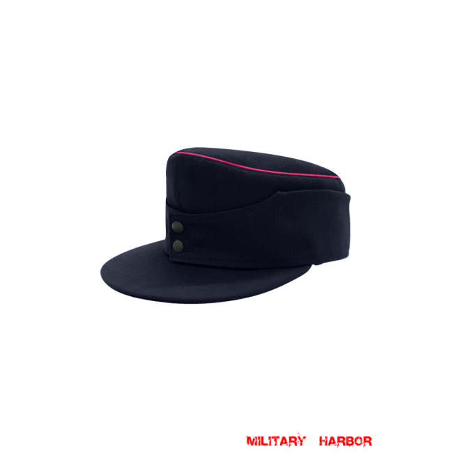 WWII German Fire Police Navy blue Gabardine M43 Field Cap Piped ww2 german caps,german field caps,german hats,german Bergmütze,german ss cap,german military caps for sale,german military cap,german military hats,german military hat ww2,wehrmacht cap,ww2 cap,Gebirgsjager cap, police cap