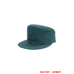 WWII German Police HBT M43 Field Cap Piped WWII German Police HBT M43 Field Cap Piped