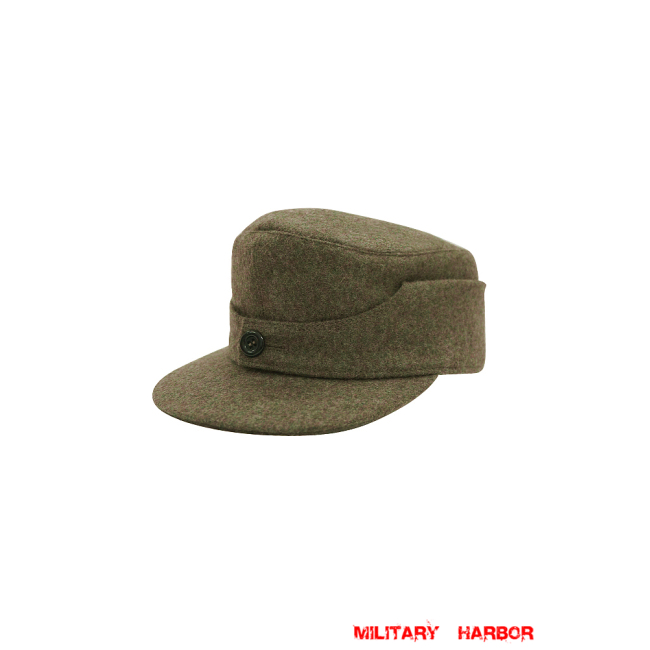 WWII German Heer/SS Brown Grey Wool M44 Field cap ww2 german caps,german field caps,german hats,german m44 caps,german ss cap,german military caps for sale,german military cap,german military hats,german military hat ww2,wehrmacht cap,ww2 cap,german panzer M43 caps,panzer field cap,german panzer caps,Luftwaffe field caps,Kriegsmarine field caps, DAK caps
