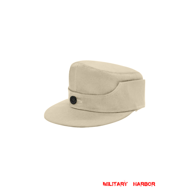 WWII German Heer/SS Off White HBT M44 field cap ww2 german caps,german field caps,german hats,german m44 caps,german ss cap,german military caps for sale,german military cap,german military hats,german military hat ww2,wehrmacht cap,ww2 cap,german panzer M43 caps,panzer field cap,german panzer caps,Luftwaffe field caps,Kriegsmarine field caps, DAK caps