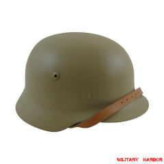 WWII German M35 Helmet Stahlhelm sand yellow WWII German M35 Helmet Stahlhelm sand yellow