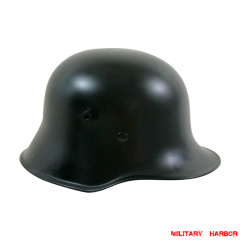 WWII German M1918 Helmet Stahlhelm black WW1 german Helmet,wehrmacht Helmet,german Helmet,Stahlhelm,m1918 helmet,german helmets WWII,WW2 helmet,WWII helmet,WWII military surplus,replica army helmets,german helmet shell,airsoft helmets