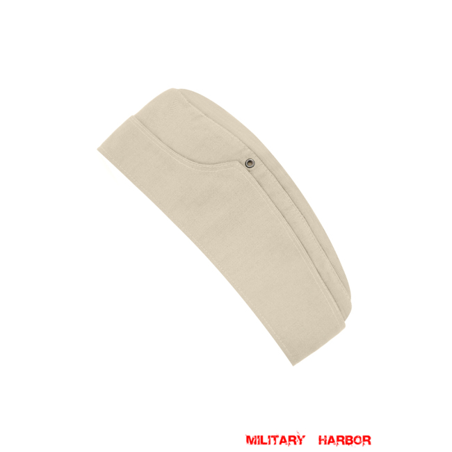 WWII German M38 Heer/SS Off-White HBT overseas cap ww2 german cap,wehrmacht overseas cap,german overseas cap, german army cap,SS overseas cap,M34 overseas caps,german military caps for sale,german military cap,german military hats,german military hat ww2,wehrmacht cap,panzer field cap,german panzer caps,Luftwaffe field caps,Kriegsmarine field caps