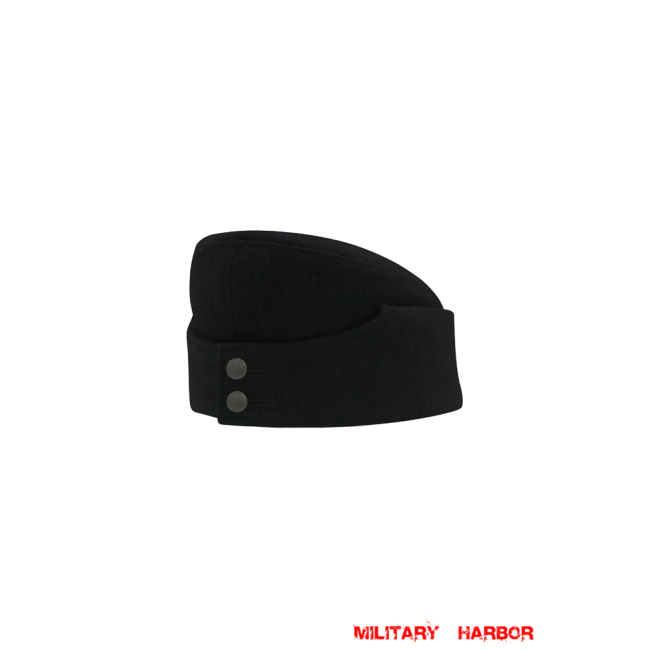 WWII German M42 Panzer Black Wool overseas cap ww2 german cap,wehrmacht overseas cap,german overseas cap, german army cap,SS overseas cap,M34 overseas caps,german military caps for sale,german military cap,german military hats,german military hat ww2,wehrmacht cap,panzer field cap,german panzer caps,Luftwaffe field caps,Kriegsmarine field caps