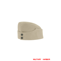 WWII German M42 Heer/SS Off-White HBT overseas cap ww2 german cap,wehrmacht overseas cap,german overseas cap, german army cap,SS overseas cap,M34 overseas caps,german military caps for sale,german military cap,german military hats,german military hat ww2,wehrmacht cap,panzer field cap,german panzer caps,Luftwaffe field caps,Kriegsmarine field caps