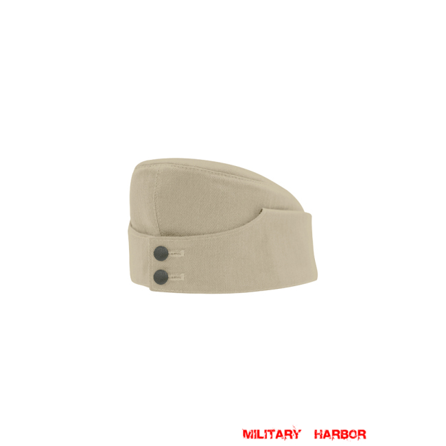 WWII German M42 Heer/SS Off-White HBT overseas cap ww2 german cap,wehrmacht overseas cap,german overseas cap, german army cap,SS overseas cap,M34 overseas caps,german military caps for sale,german military cap,german military hats,german military hat ww2,wehrmacht cap,panzer field cap,german panzer caps,Luftwaffe field caps,Kriegsmarine field caps