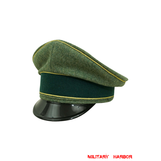 WWII German Heer General Wool visor cap WW2 german cap,wehrmacht cap,SS cap,german visor cap,General visor cap,WWII german hat,field hat,WW2 hat,WW2 german,WWII german,german WW2 militaria,waffen ss hat,wehrmacht hat,crusher cap WW2,SS crusher cap