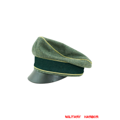 WWII German Heer General Wool Crusher visor cap WWII German Heer General Wool Crusher visor cap