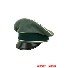 WWII German Heer Infantry officer Gabardine Visor cap WW2 german cap,wehrmacht cap,SS cap,german visor cap,Infantry Visor cap,WWII german hat,field hat,WW2 hat,WW2 german,WWII german,german WW2 militaria,waffen ss hat,wehrmacht hat,crusher cap WW2,SS crusher cap
