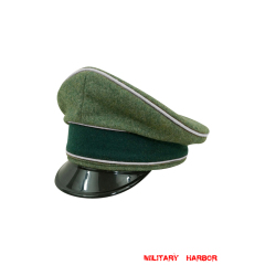 WWII German Heer Infantry officer Wool Visor cap WW2 german cap,wehrmacht cap,SS cap,german visor cap,Infantry Visor cap,WWII german hat,field hat,WW2 hat,WW2 german,WWII german,german WW2 militaria,waffen ss hat,wehrmacht hat,crusher cap WW2,SS crusher cap