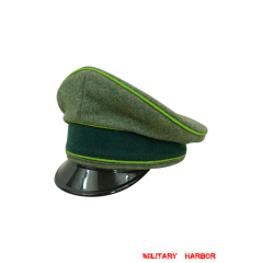 WWII German Heer Mountainer officer Wool Visor cap WW2 german cap,wehrmacht cap,SS cap,german visor cap,Mountainer Visor cap,WWII german hat,field hat,WW2 hat,WW2 german,WWII german,german WW2 militaria,waffen ss hat,wehrmacht hat,crusher cap WW2,SS crusher cap