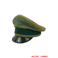 WWII German Heer Cavalry / Recon officer Wool Visor cap WW2 german cap,wehrmacht cap,SS cap,german visor cap,Cavalry Visor cap,WWII german hat,field hat,WW2 hat,WW2 german,WWII german,german WW2 militaria,waffen ss hat,wehrmacht hat,crusher cap WW2,SS crusher cap