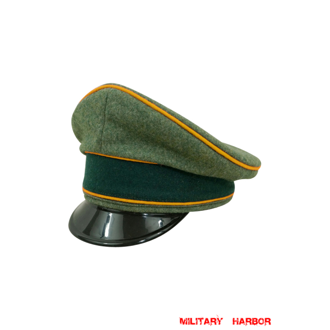WWII German Heer Cavalry / Recon officer Wool Visor cap WW2 german cap,wehrmacht cap,SS cap,german visor cap,Cavalry Visor cap,WWII german hat,field hat,WW2 hat,WW2 german,WWII german,german WW2 militaria,waffen ss hat,wehrmacht hat,crusher cap WW2,SS crusher cap